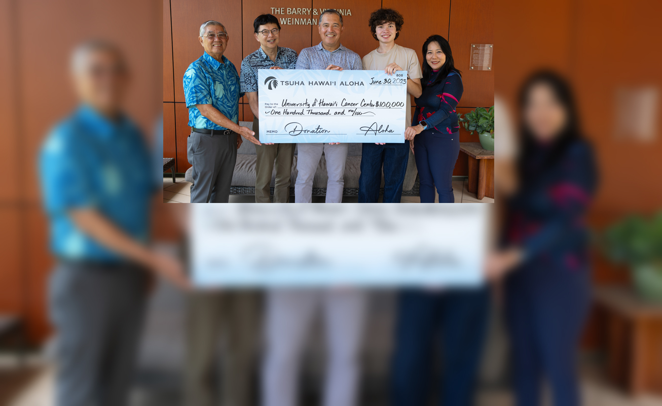 Check presentation by Tsuha Hawaii to Susan C Hirano endowment